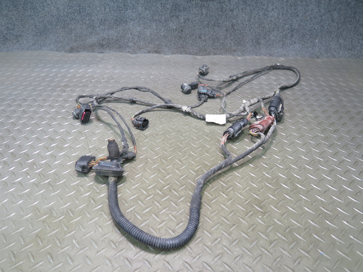 10-15 Audi Q7 4L Rear Bumper PDC Parking Distance Sensor Wiring Harness OEM