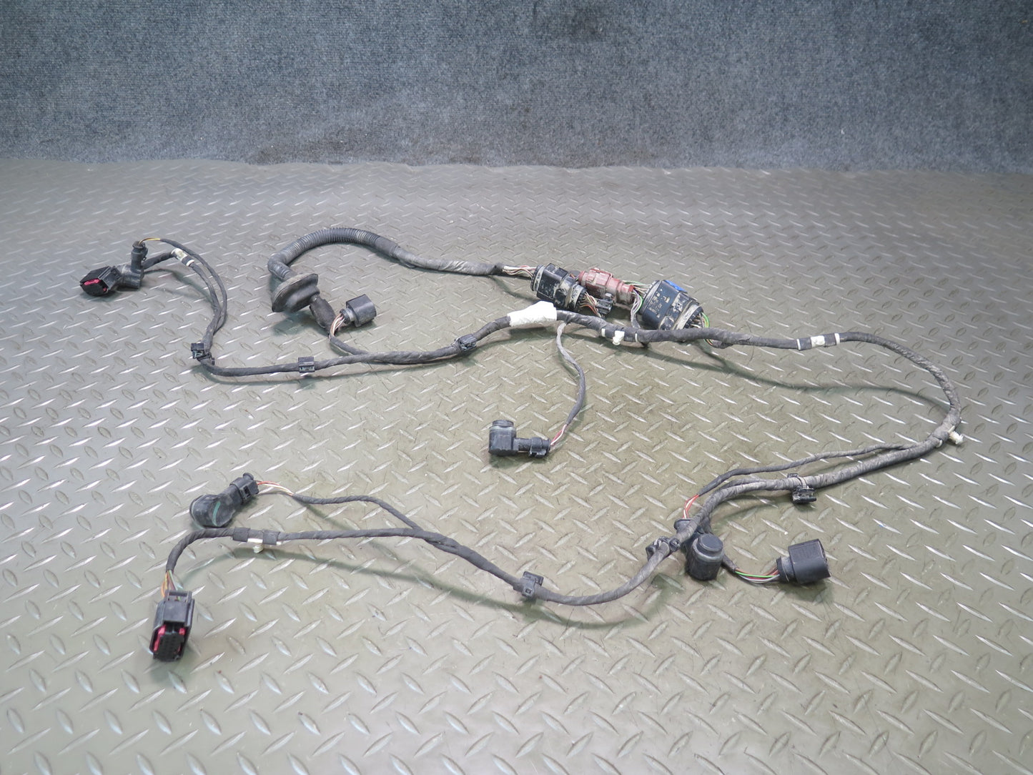 10-15 Audi Q7 4L Rear Bumper PDC Parking Distance Sensor Wiring Harness OEM