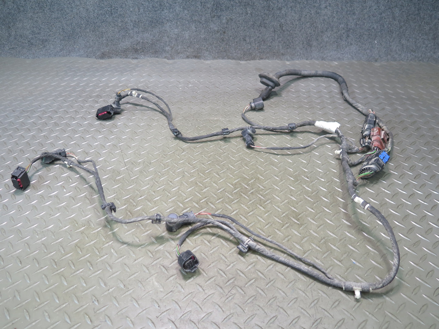 10-15 Audi Q7 4L Rear Bumper PDC Parking Distance Sensor Wiring Harness OEM