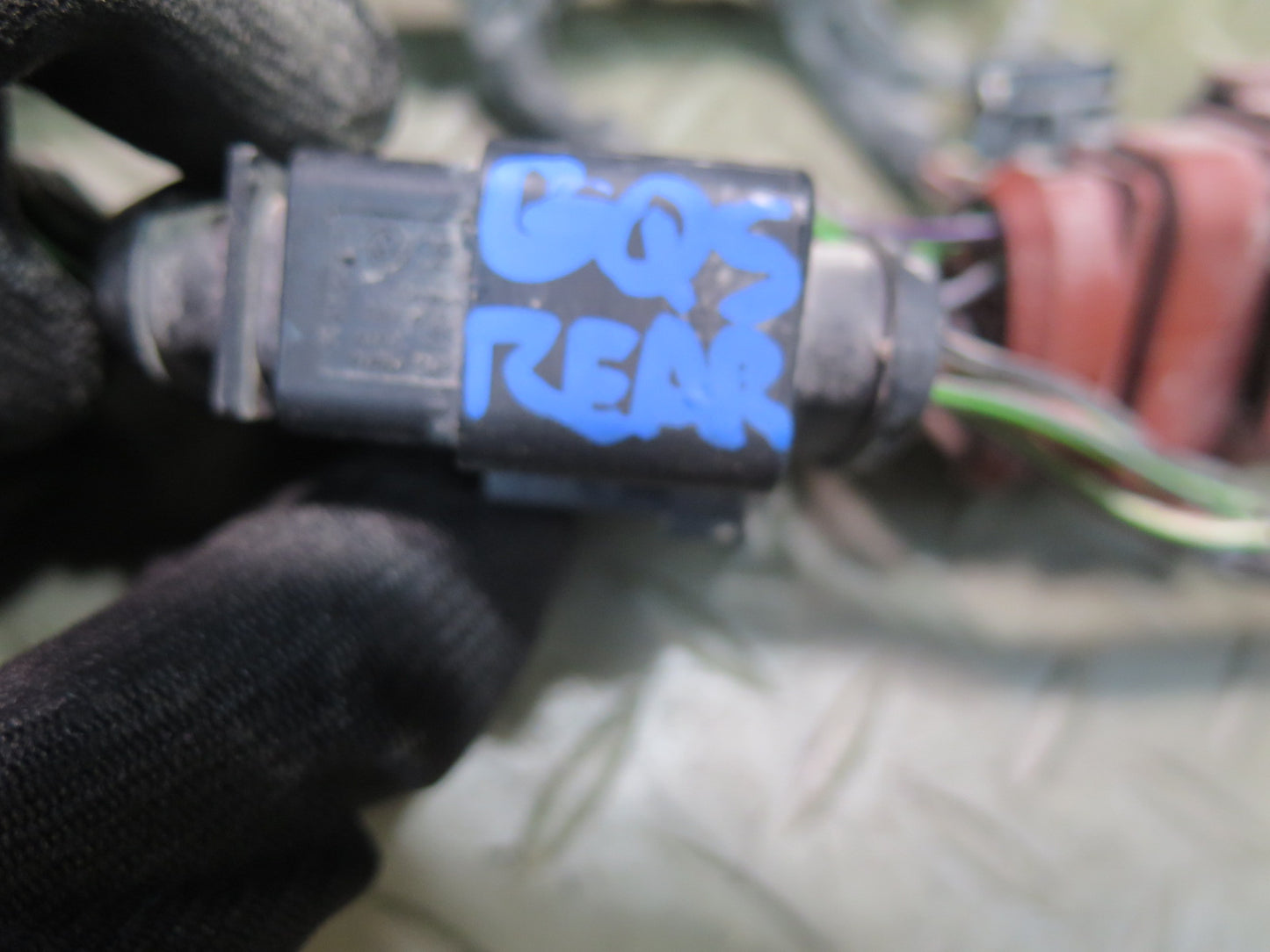 10-15 Audi Q7 4L Rear Bumper PDC Parking Distance Sensor Wiring Harness OEM