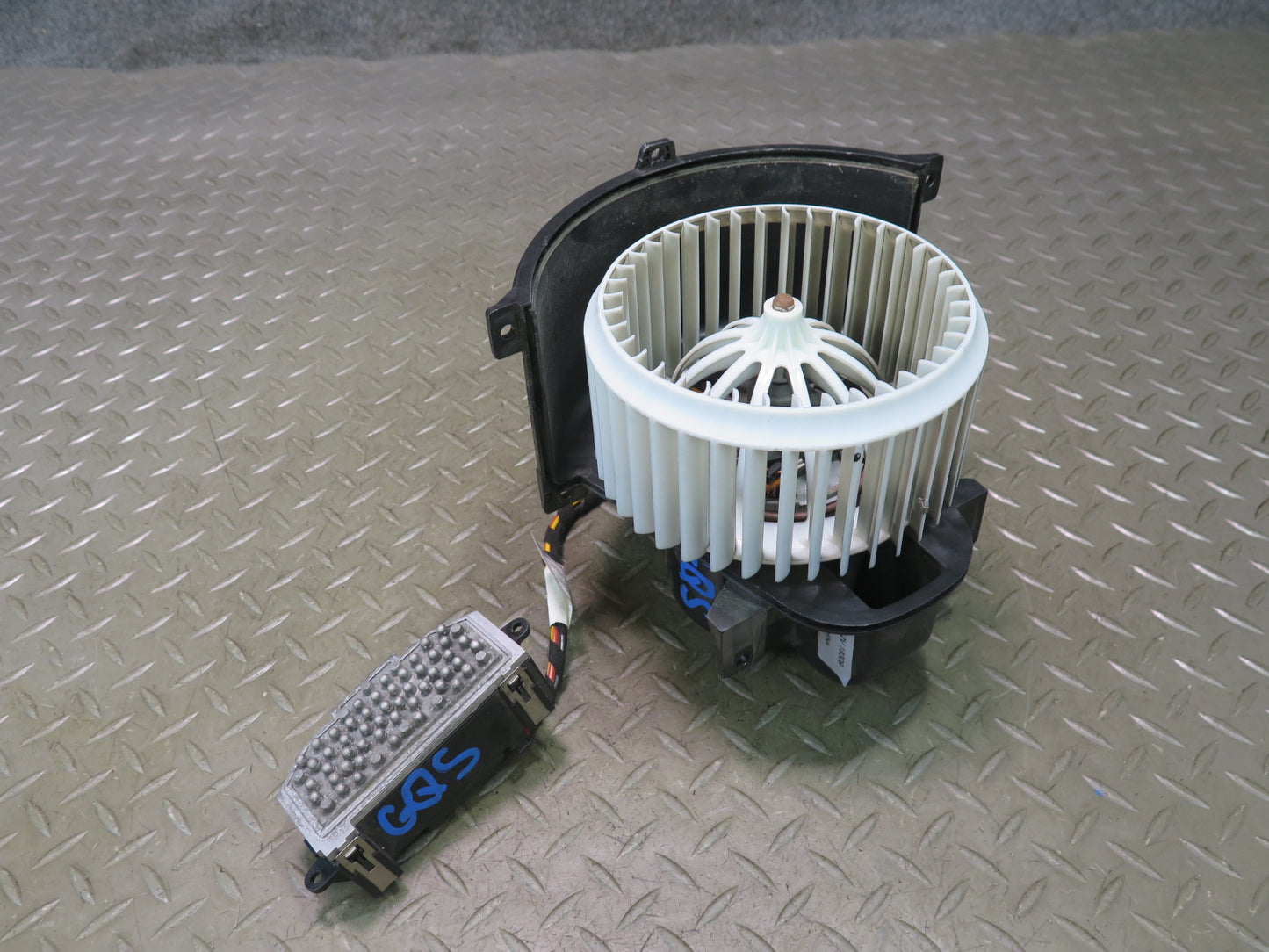 07-15 Audi 4L Q7 Front A/C Heater Blower Fan Motor & Resistor OEM