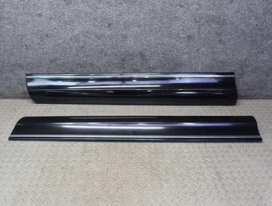 10-15 Audi 4L Q7 Set of 2 Front Left & Right Door Lower Trim Molding Black OEM