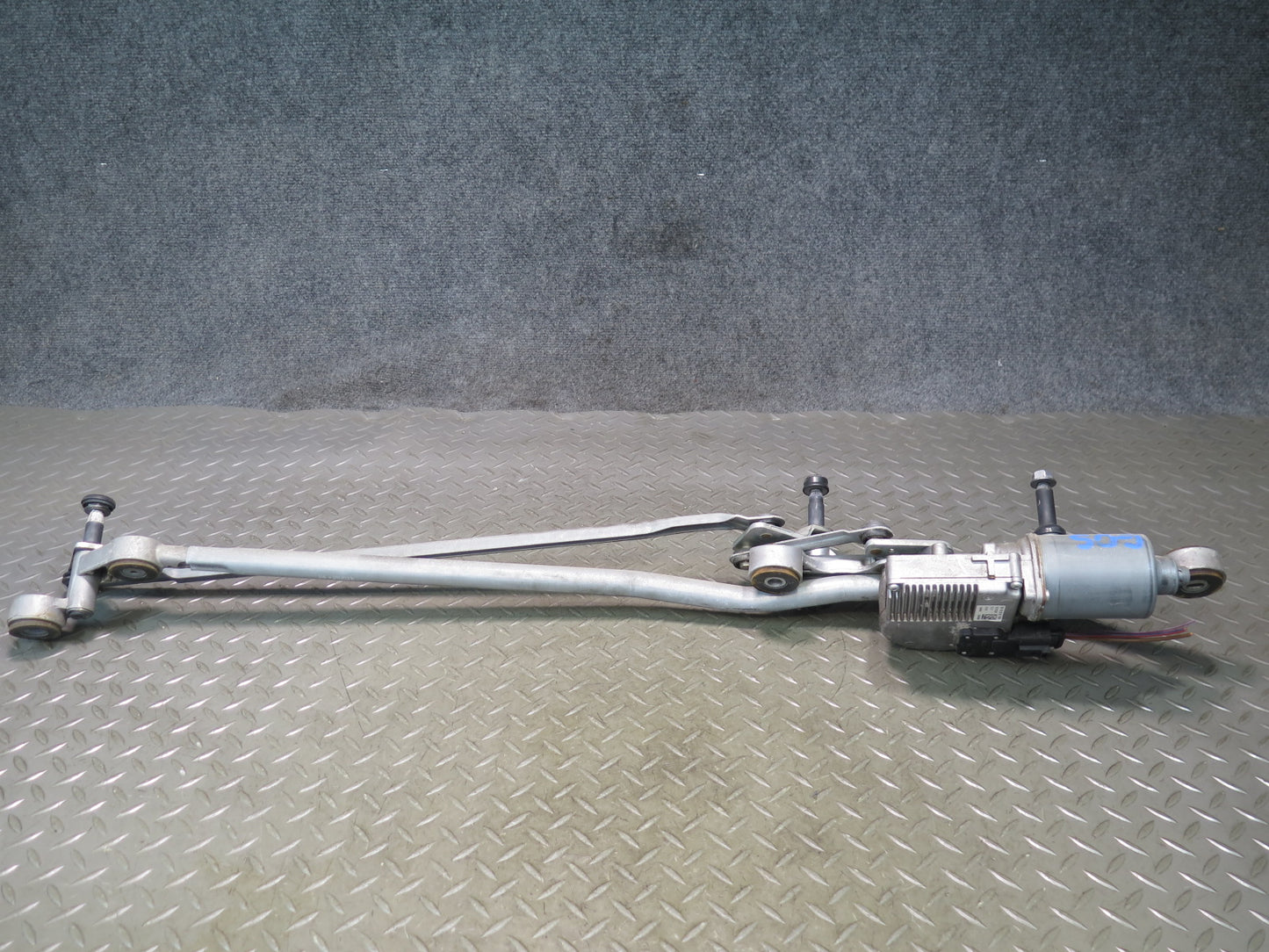 07-15 Audi 4L Q7 Windshield Wiper Transmission Linkage w Motor 4L1955119A OEM