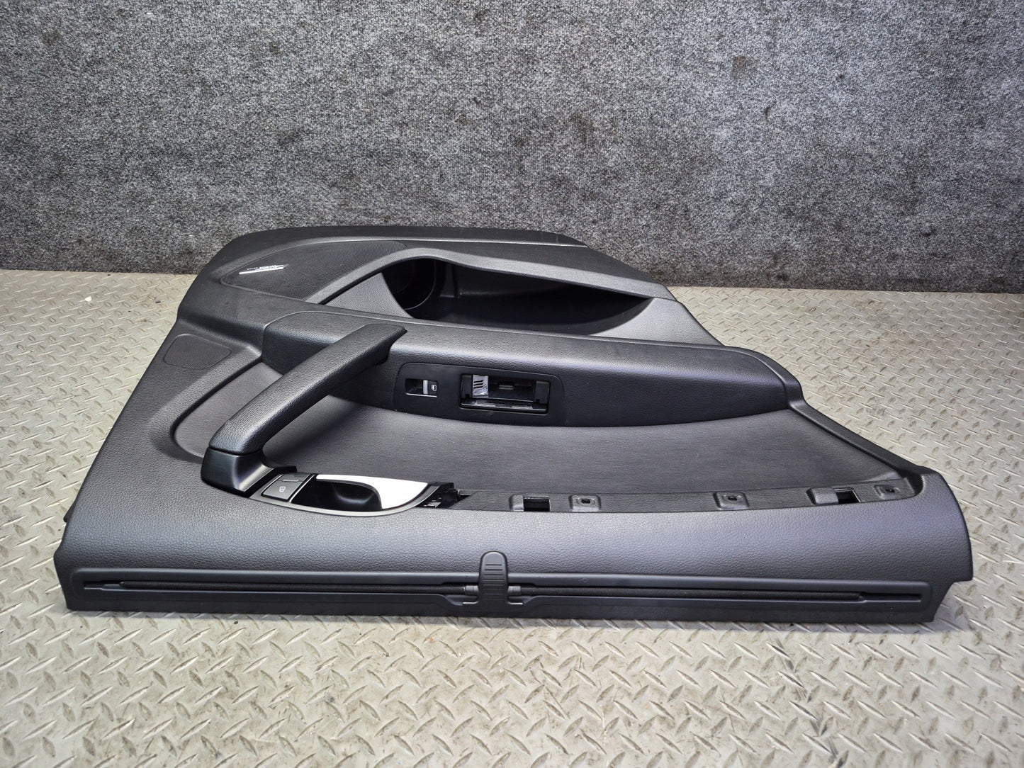 10-15 Audi 4L Q7 Set of 2 Rear Left & Right Door Interior Trim Panel Black OEM