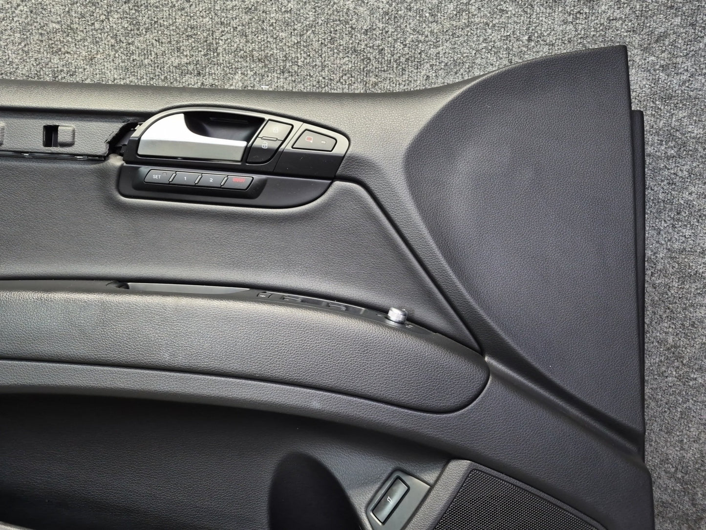 10-15 Audi 4L Q7 Set of 2 Front Left & Right Door Interior Trim Panel Black OEM
