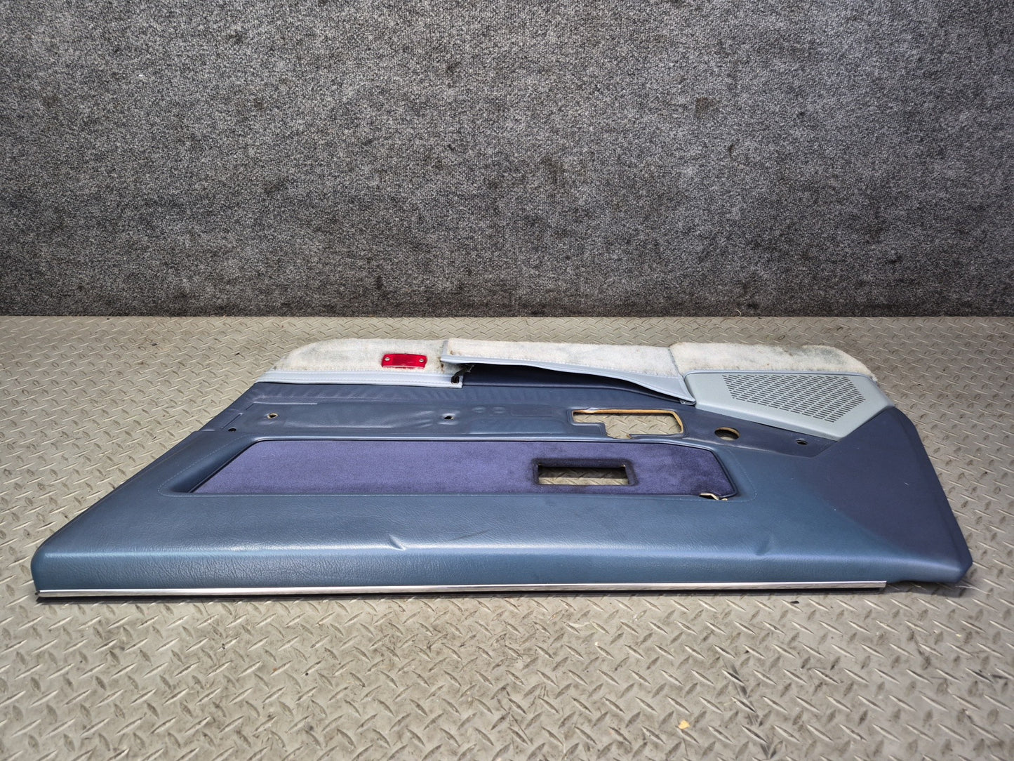 85-89 Nissan Z31 300ZX Set of 2 Door Interior Trim Cover Panel Blue OEM