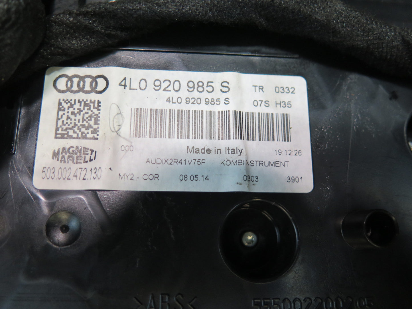 13-15 Audi 4L Q7 3.0L Ctwb ECU Speedo Ignition Door Comfort Module KEY Set OEM