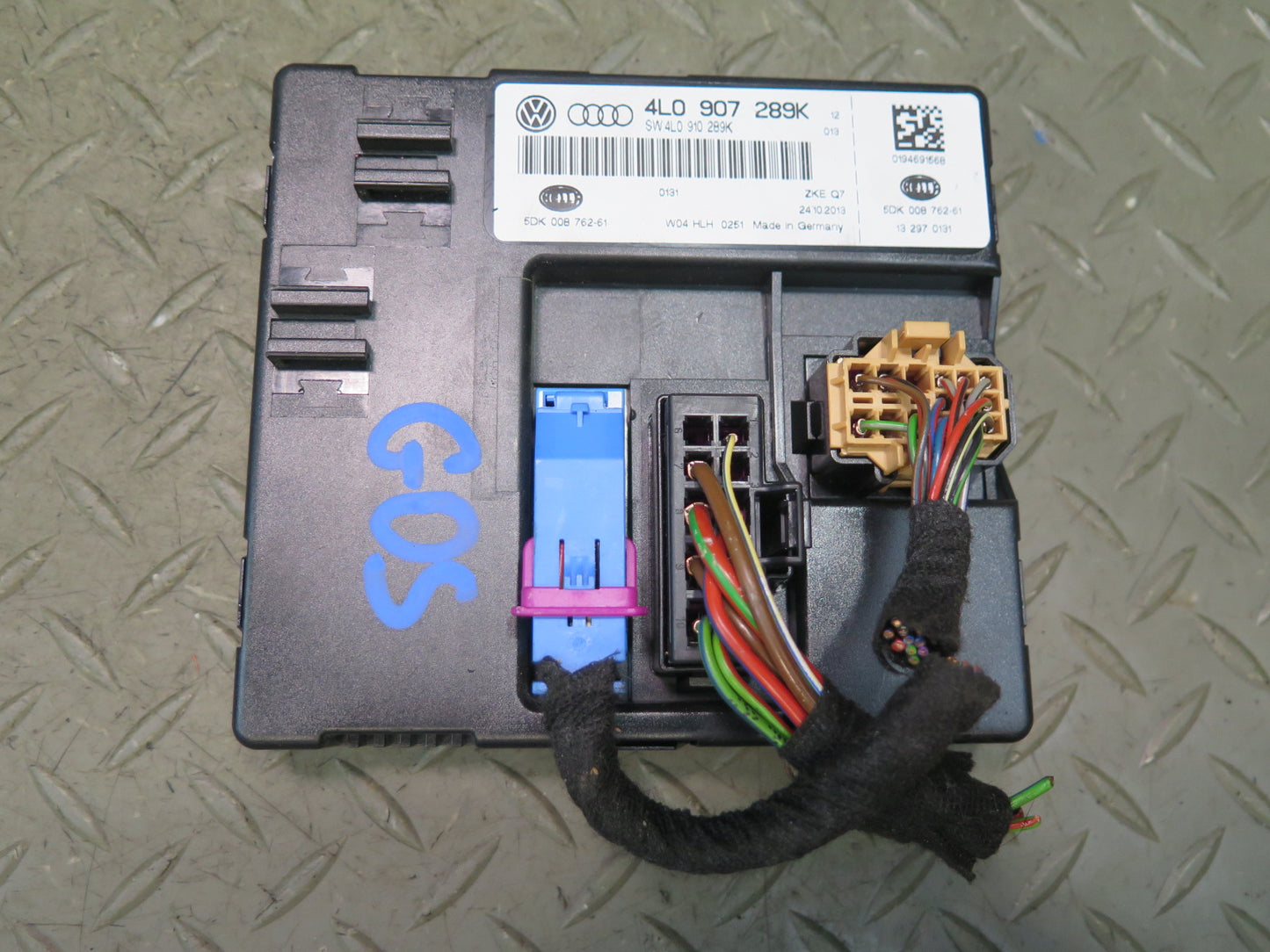 13-15 Audi 4L Q7 3.0L Ctwb ECU Speedo Ignition Door Comfort Module KEY Set OEM