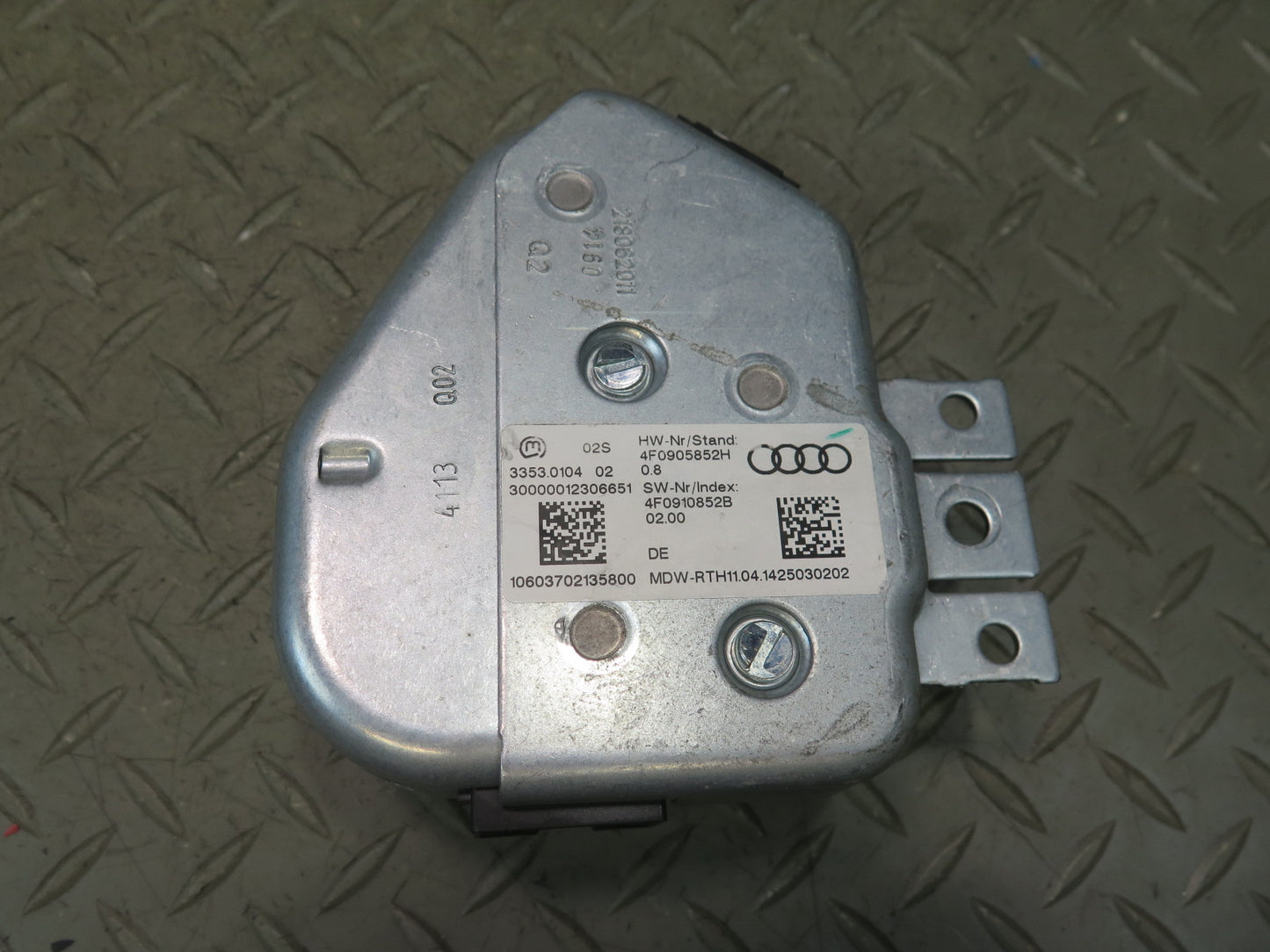 13-15 Audi 4L Q7 3.0L Ctwb ECU Speedo Ignition Door Comfort Module KEY Set OEM