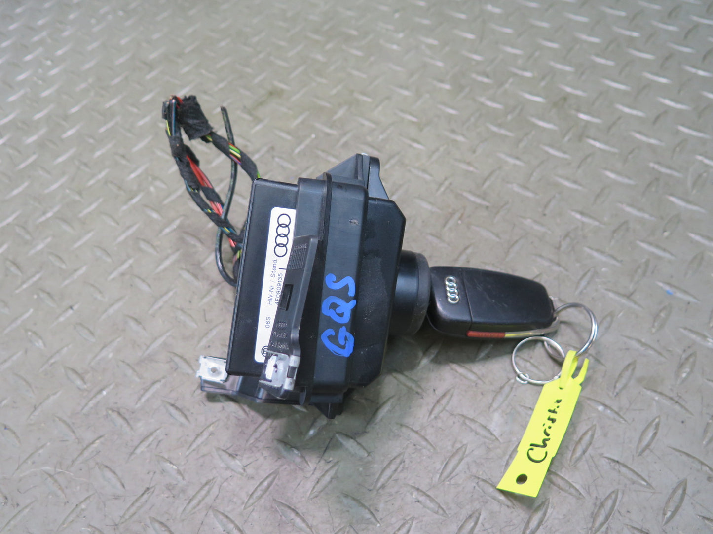 13-15 Audi 4L Q7 3.0L Ctwb ECU Speedo Ignition Door Comfort Module KEY Set OEM