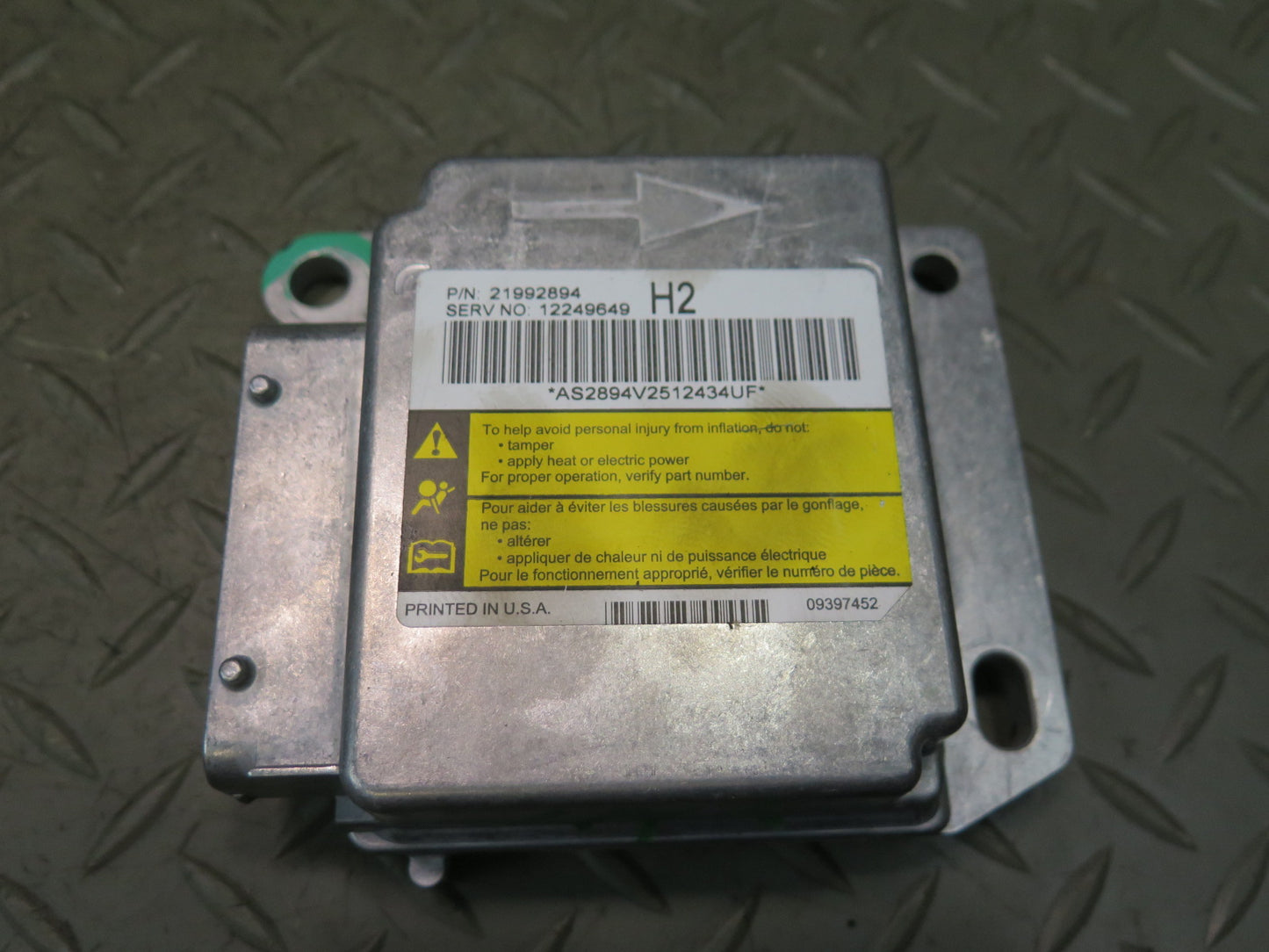 2005 HUMMER H2 SRS AIRBAG CONTROL MODULE UNIT W SENSORS SET OEM