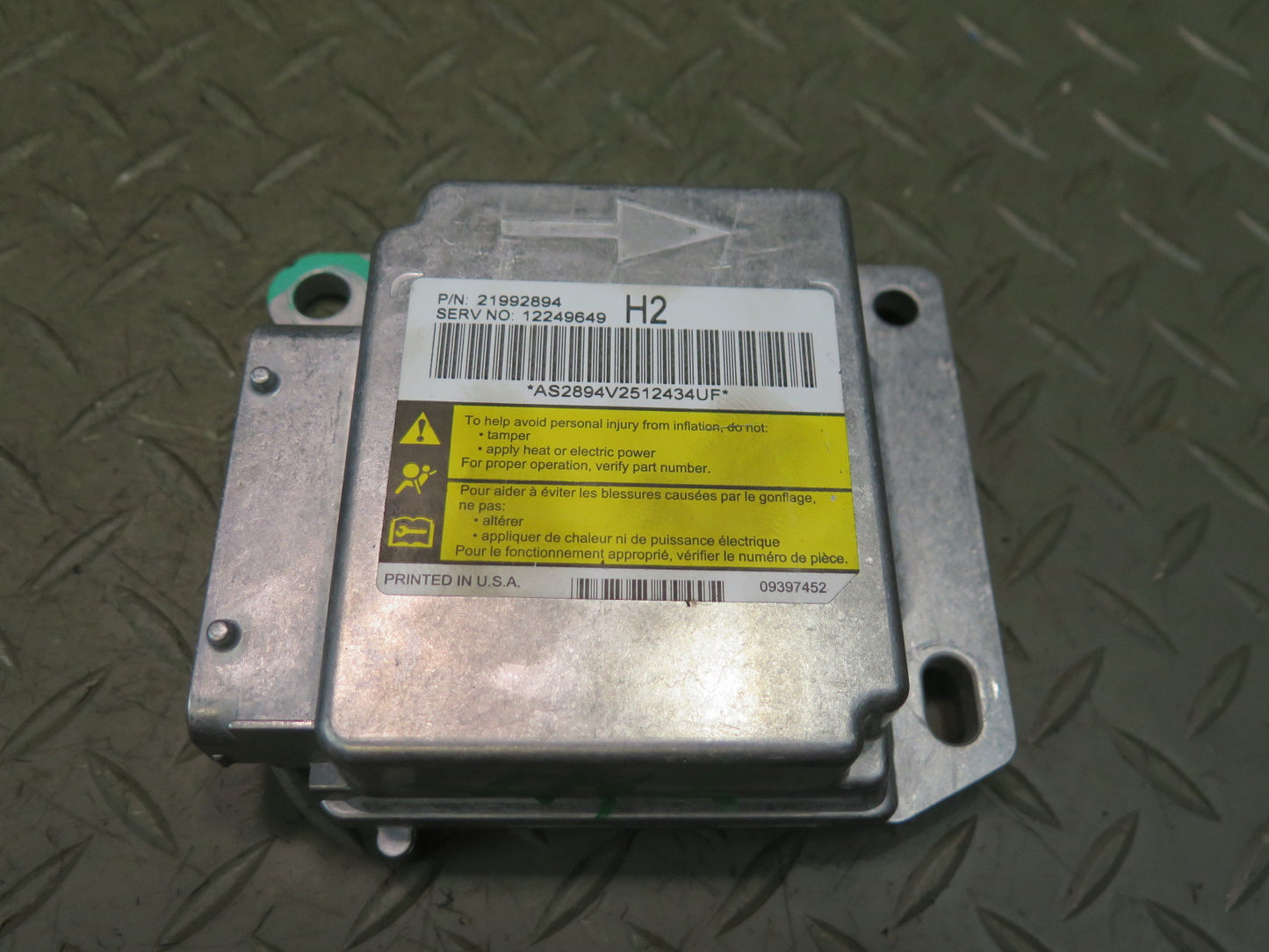 2005 HUMMER H2 SRS AIRBAG CONTROL MODULE UNIT W SENSORS SET OEM