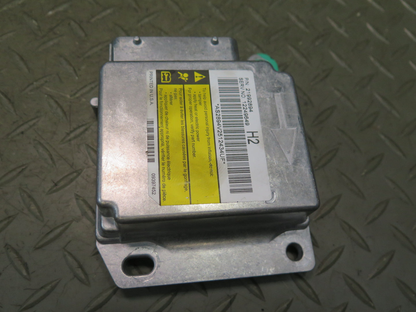 2005 HUMMER H2 SRS AIRBAG CONTROL MODULE UNIT W SENSORS SET OEM
