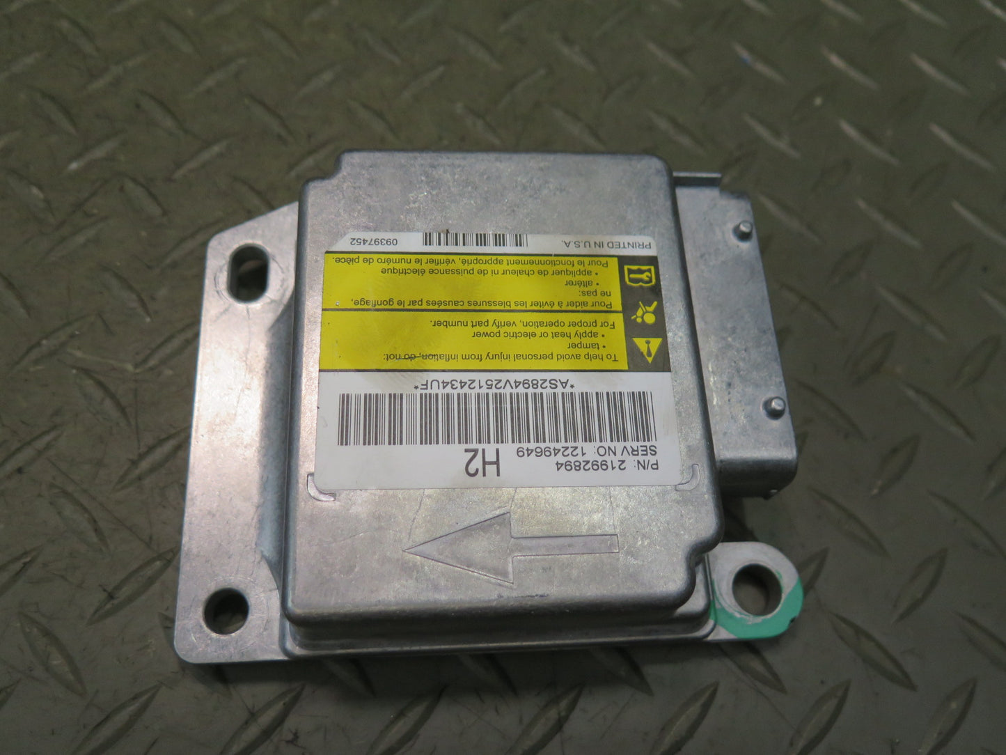 2005 HUMMER H2 SRS AIRBAG CONTROL MODULE UNIT W SENSORS SET OEM