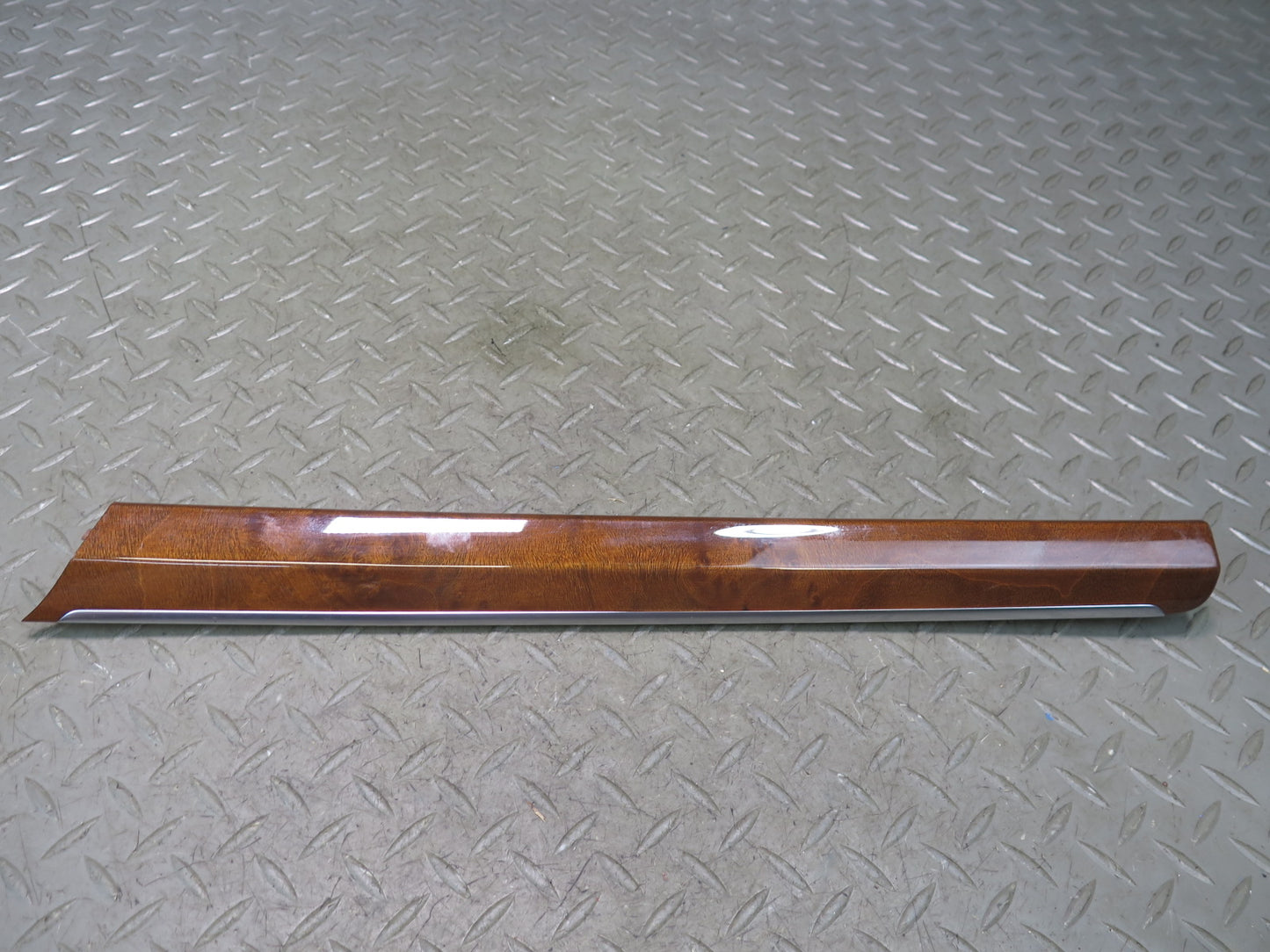10-15 Audi Q7 4L Set of 6 Dash Center Console Door Trim Panel Woodgrain OEM