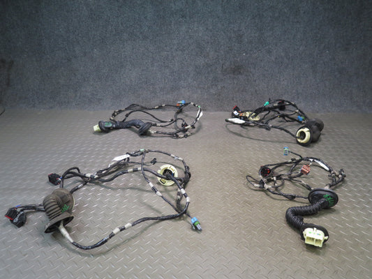 2003-2007 Hummer H2 Front & Rear Left Right Side Door Wiring Wire Harness Set