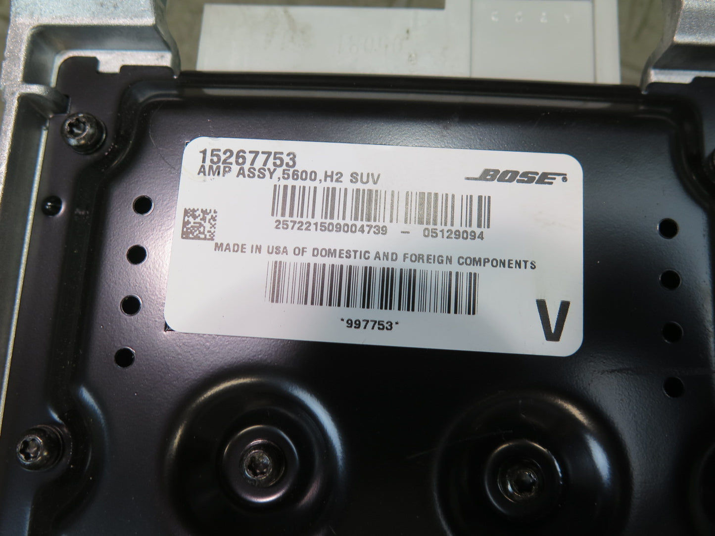 2004-2007 Hummer H2 Bose Radio Audio Amplifier AMP 15267753