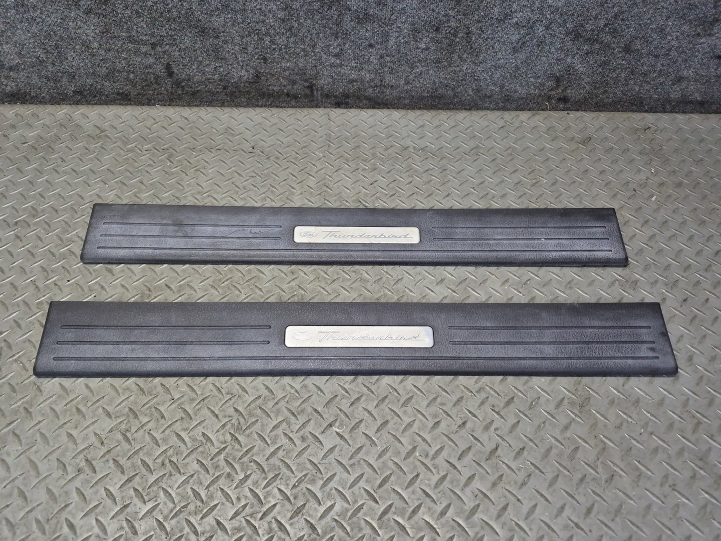02-05 Ford Thunderbird Set of 2 Left & Right Door Sill Plate Trim OEM