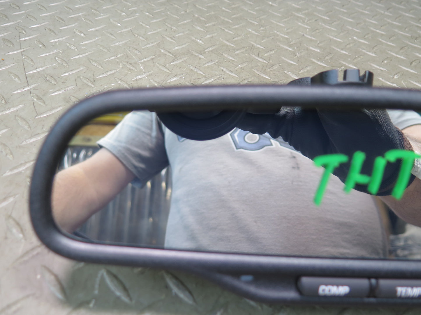 2003-2009 Hummer H2 Auto Dim Interior Rear View Mirror 15075034
