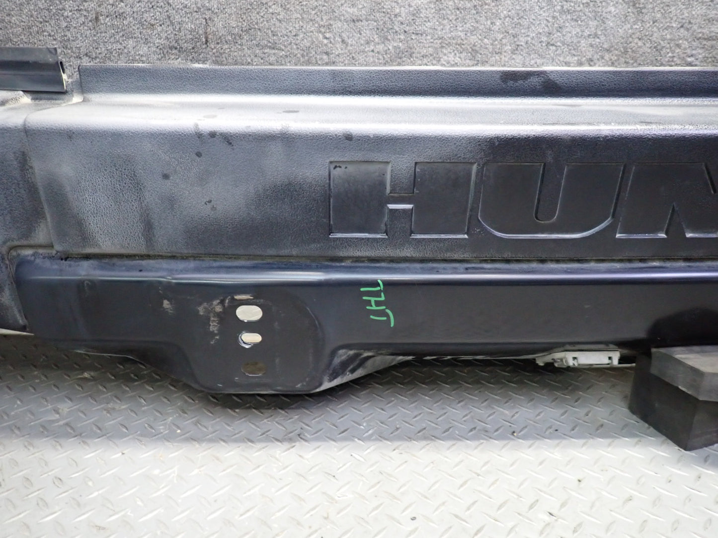 2003-2005 Hummer H2 Rear Bumper Cover Black w Lights