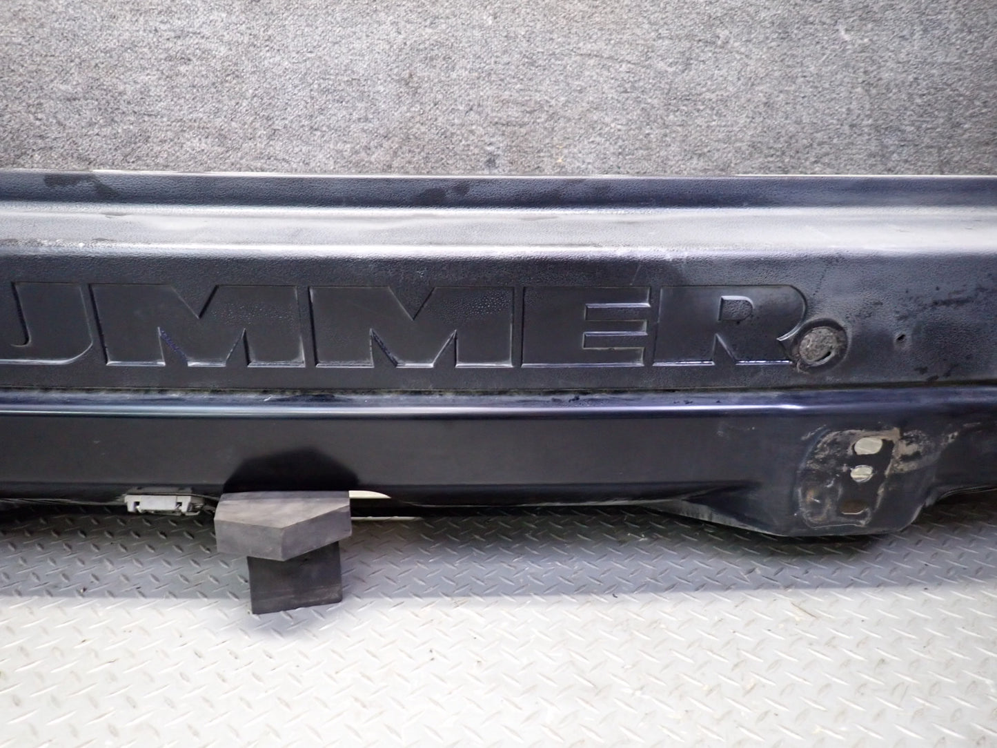 2003-2005 Hummer H2 Rear Bumper Cover Black w Lights
