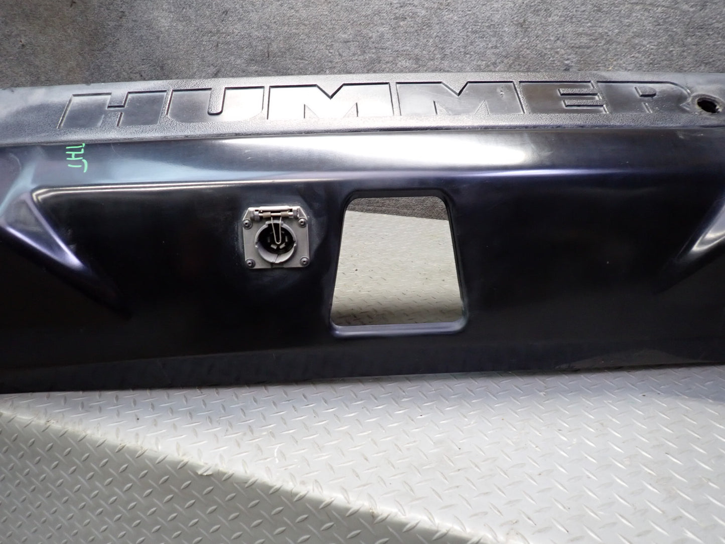 2003-2005 Hummer H2 Rear Bumper Cover Black w Lights