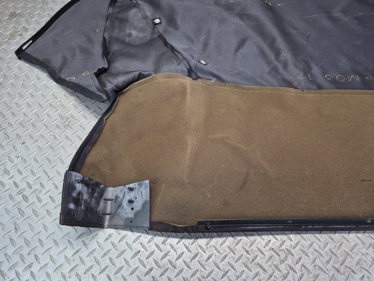 02-05 Ford Thunderbird Soft TOP Under Boot Rear Cover Black OEM