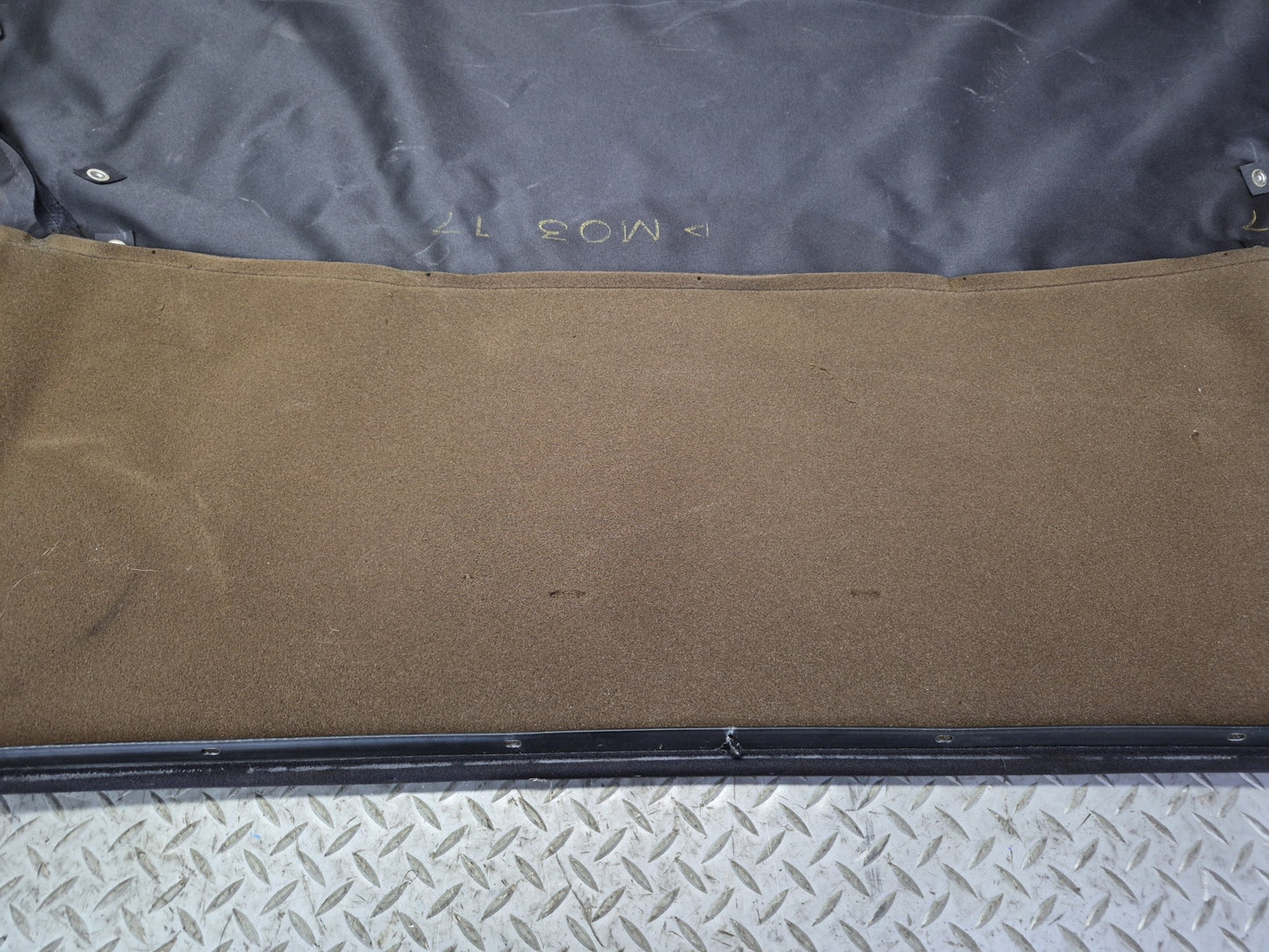 02-05 Ford Thunderbird Soft TOP Under Boot Rear Cover Black OEM