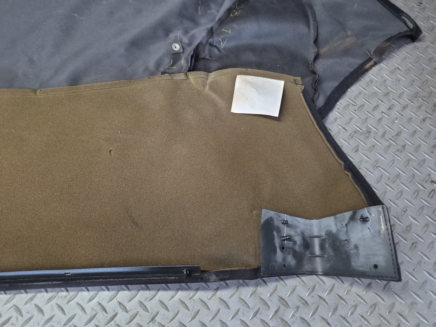 02-05 Ford Thunderbird Soft TOP Under Boot Rear Cover Black OEM