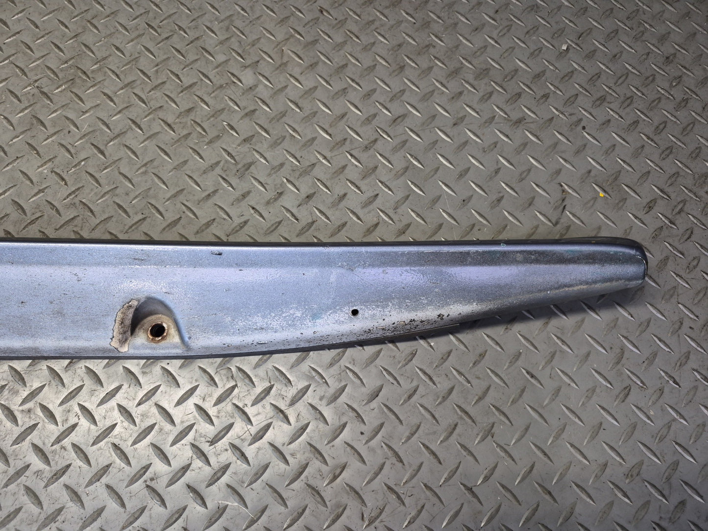 84-86 Nissan Z31 300ZX 2+0 Right Side Skirt Rocker Panel Molding Blue OEM