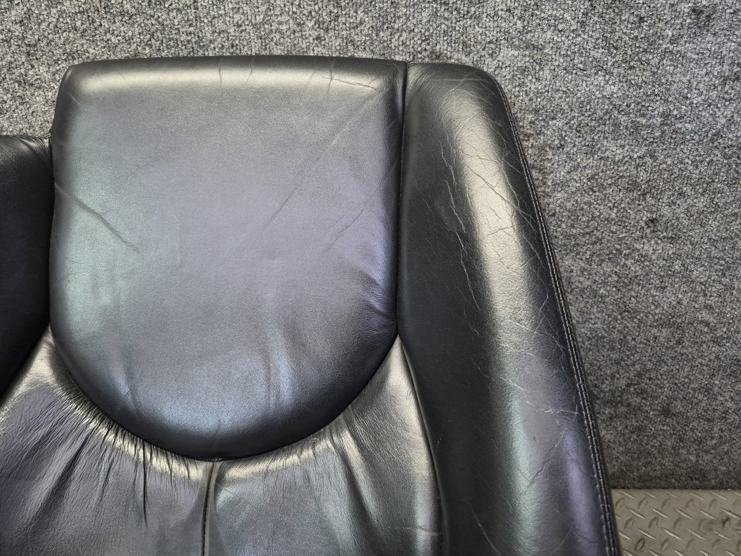 96-02 Mercedes R129 SL500 Front Right Seat Upper Backrest Leather Cushion OEM