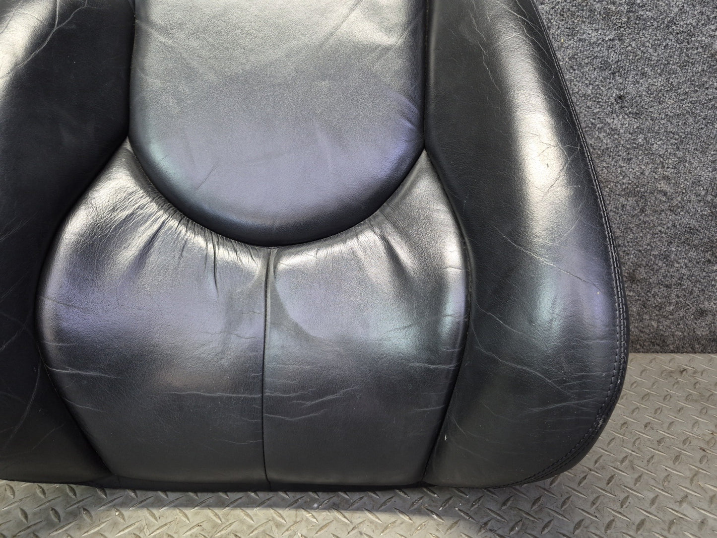 96-02 Mercedes R129 SL500 Front Right Seat Upper Backrest Leather Cushion OEM