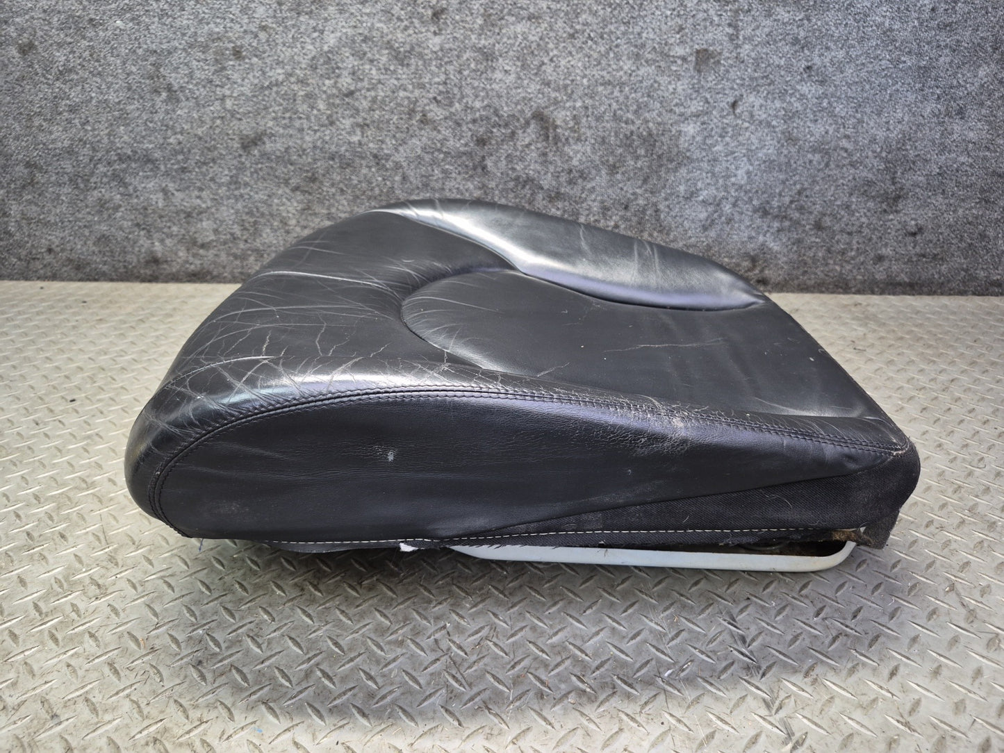 96-02 Mercedes R129 SL500 Front Left Seat Lower Leather Cushion Black OEM