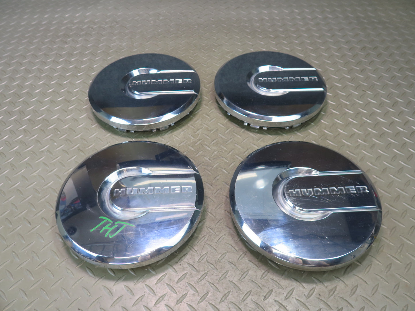 2003-2005 Hummer H2 R17" Wheel Hub Center Chrome Cap Cover Set of 4