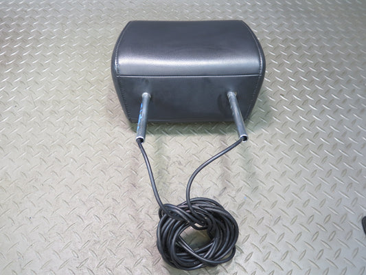 08-15 Audi 4L Q7 Set of 2 Front Leather Headrest w Monitor & Interface Box OEM