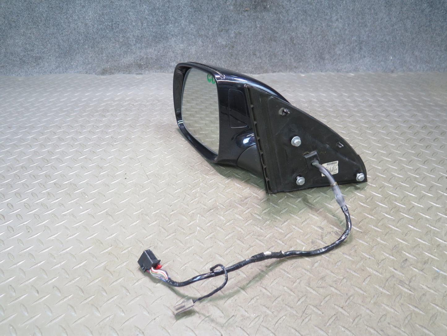 10-15 Audi Q7 4L Left Door Side View Power Heat Memory Exterior Mirror Black OEM