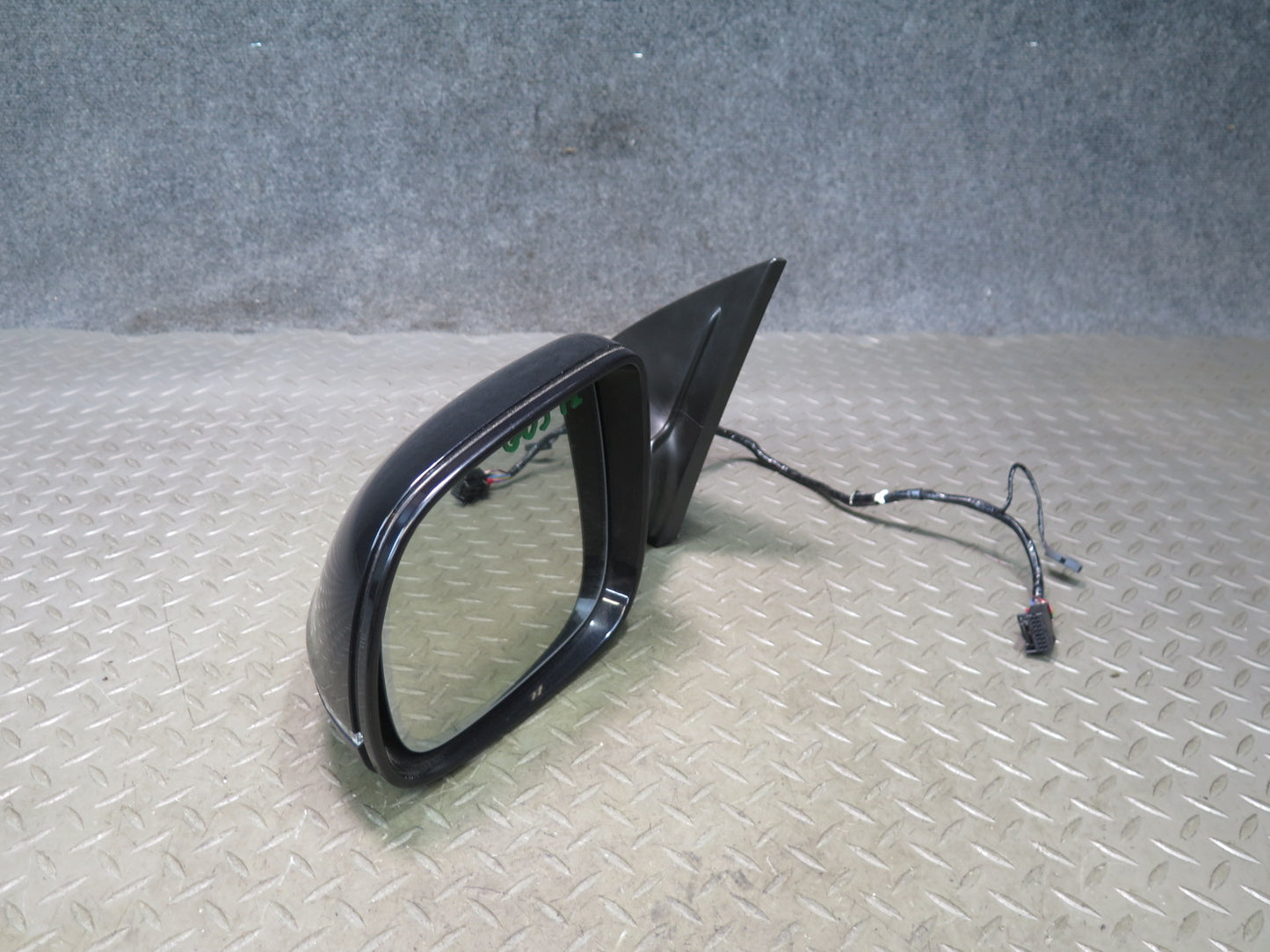10-15 Audi Q7 4L Left Door Side View Power Heat Memory Exterior Mirror Black OEM