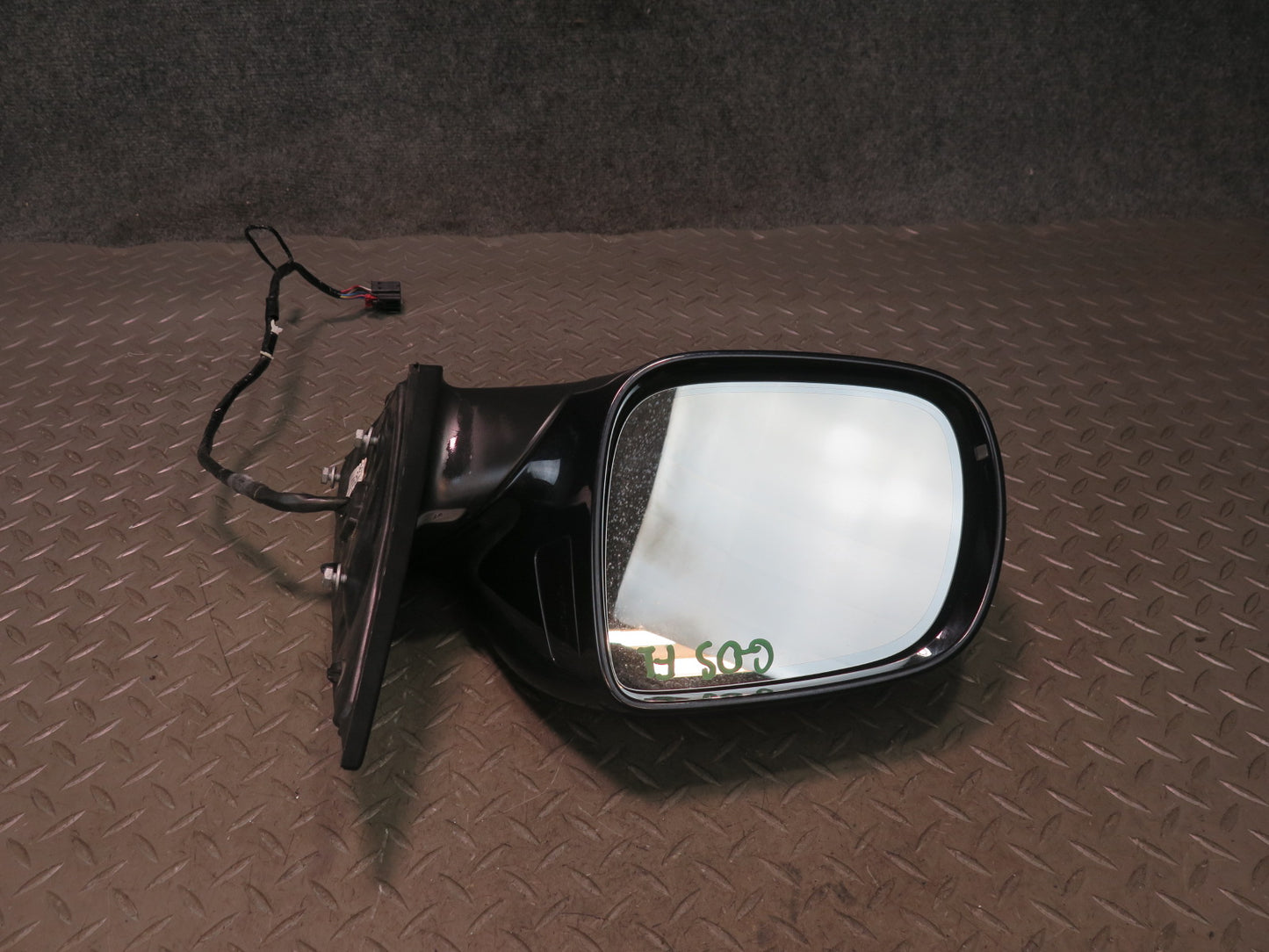 10-15 Audi Q7 4L Left Door Side View Power Heat Memory Exterior Mirror Black OEM