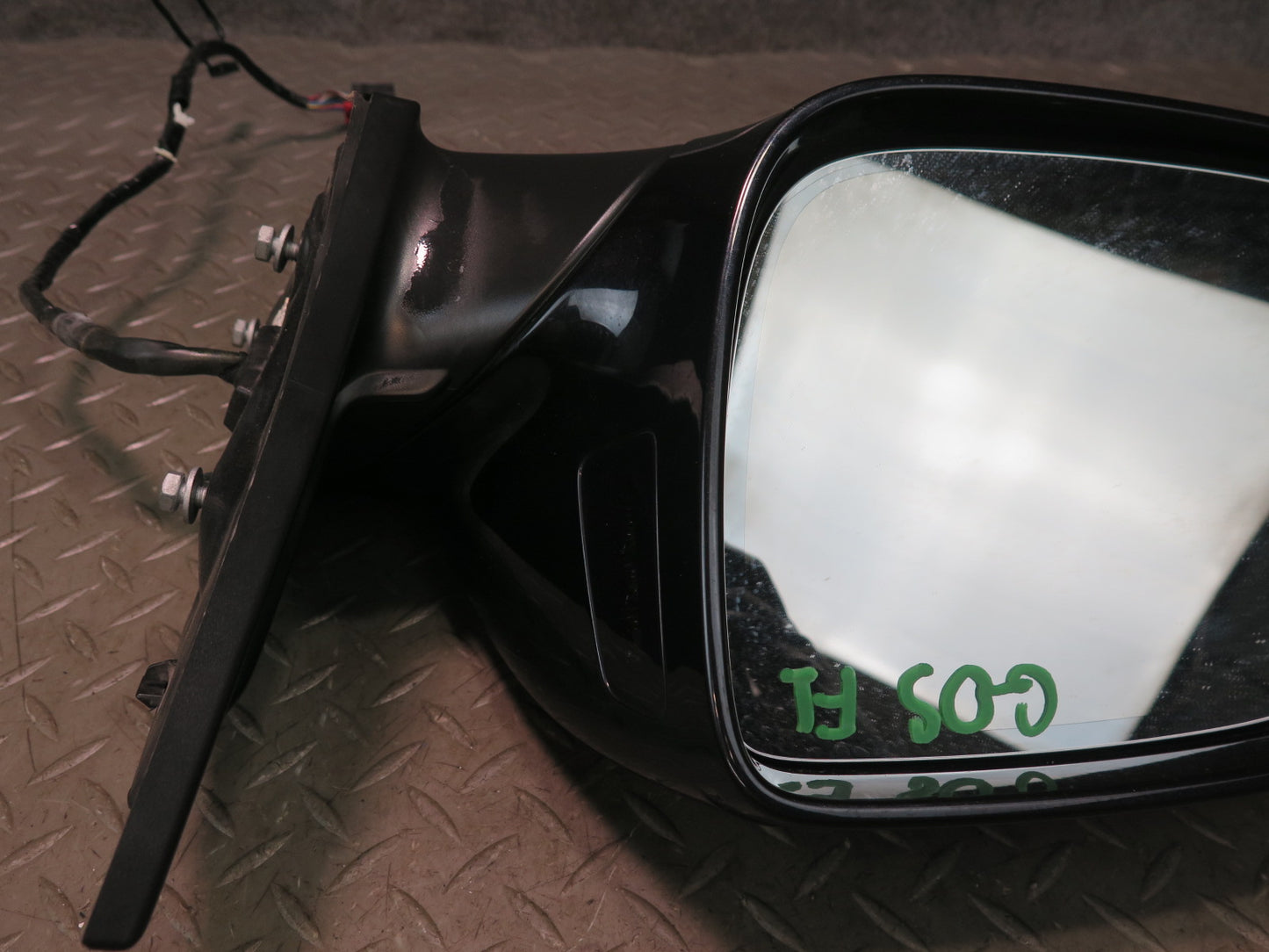 10-15 Audi Q7 4L Left Door Side View Power Heat Memory Exterior Mirror Black OEM