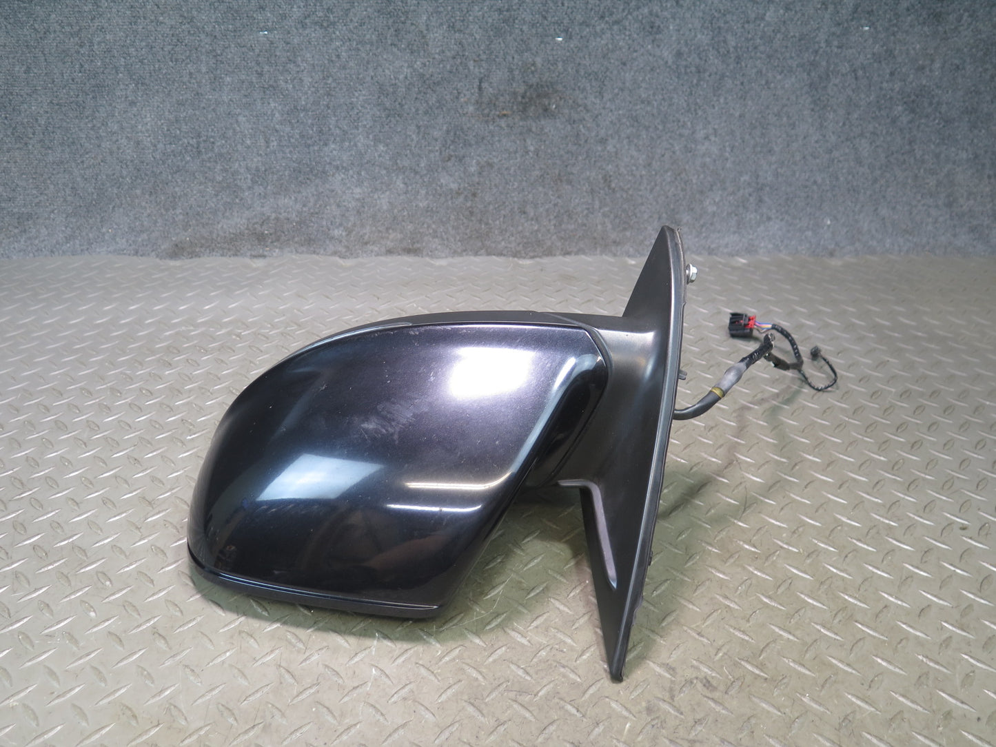 10-15 Audi Q7 4L Left Door Side View Power Heat Memory Exterior Mirror Black OEM