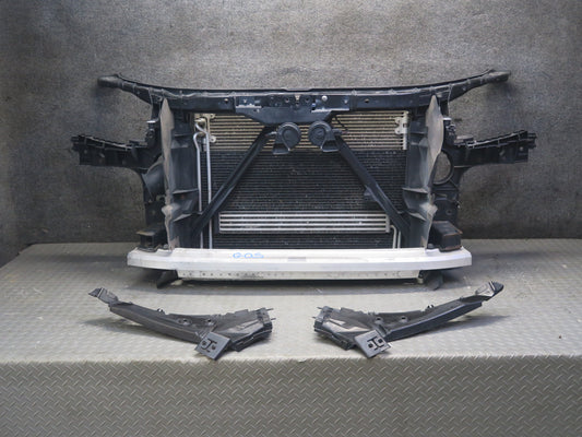 11-15 Audi 4L Q7 3.0L Radiator Core Support A/C Condenser Cooling Fan Set OEM