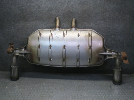 11-15 Audi 4L Q7 3.0L Rear Exhaust Muffler w Tips OEM