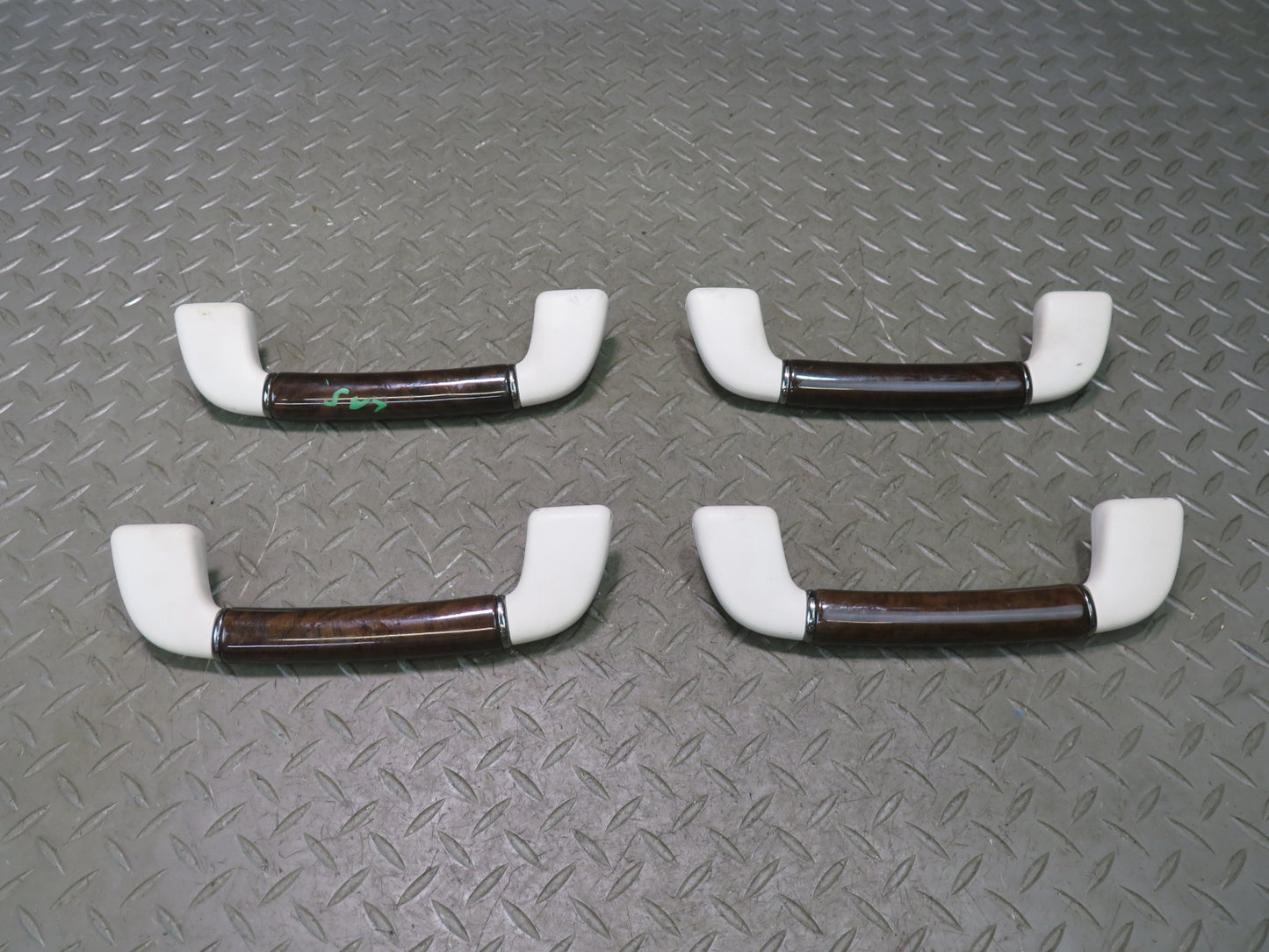 08-12 Lexus UVF46L LS600h Set of 4 Front & Rear Overhead Wood Grab Handle OEM