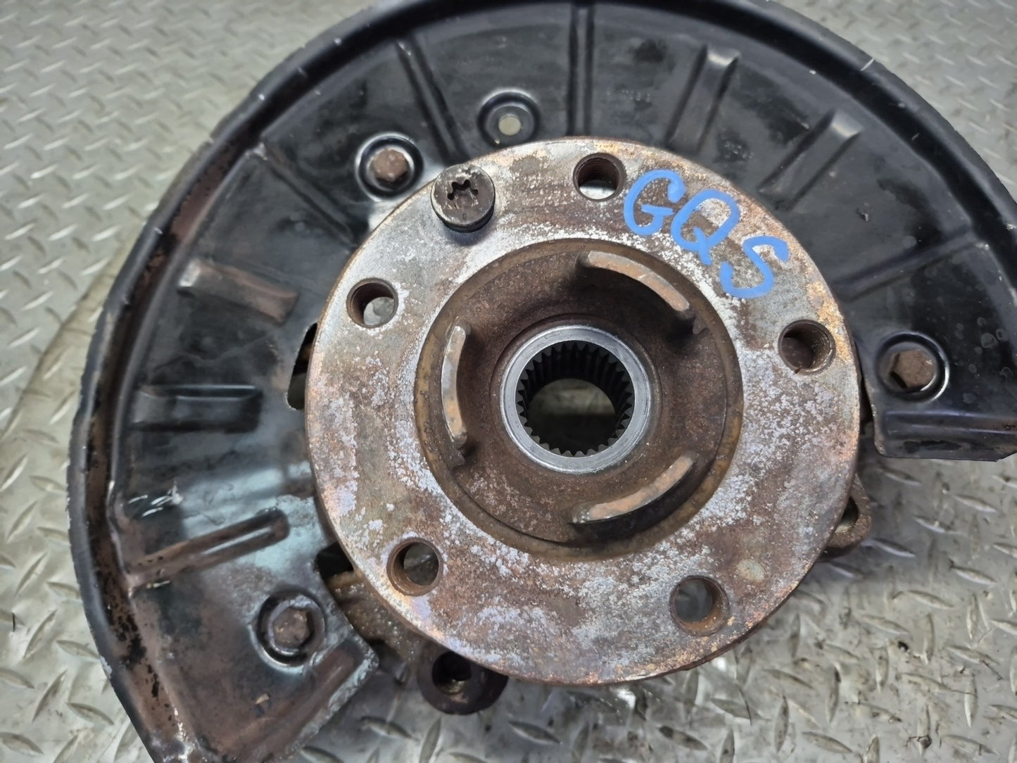 11-15 Audi 4L Q7 3.0L AWD Front Right Spindle Knuckle Wheel Hub 7P6407246A OEM