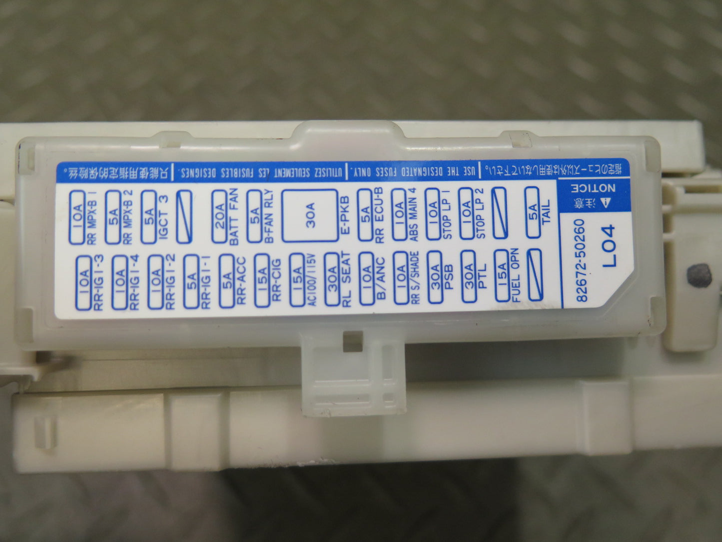 07-09 Lexus UVF46L LS600h LS460 Rear Trunk Junction Fuse Relay Box Module OEM