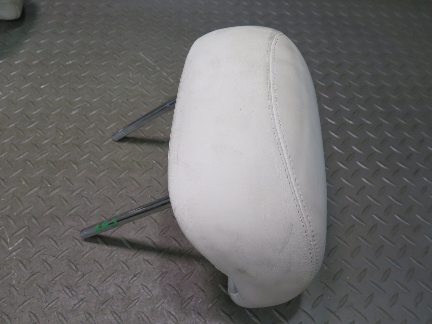 08-12 Lexus UVF46L LS600h Set of 3 Rear Left Center Right Leather Headrest OEM