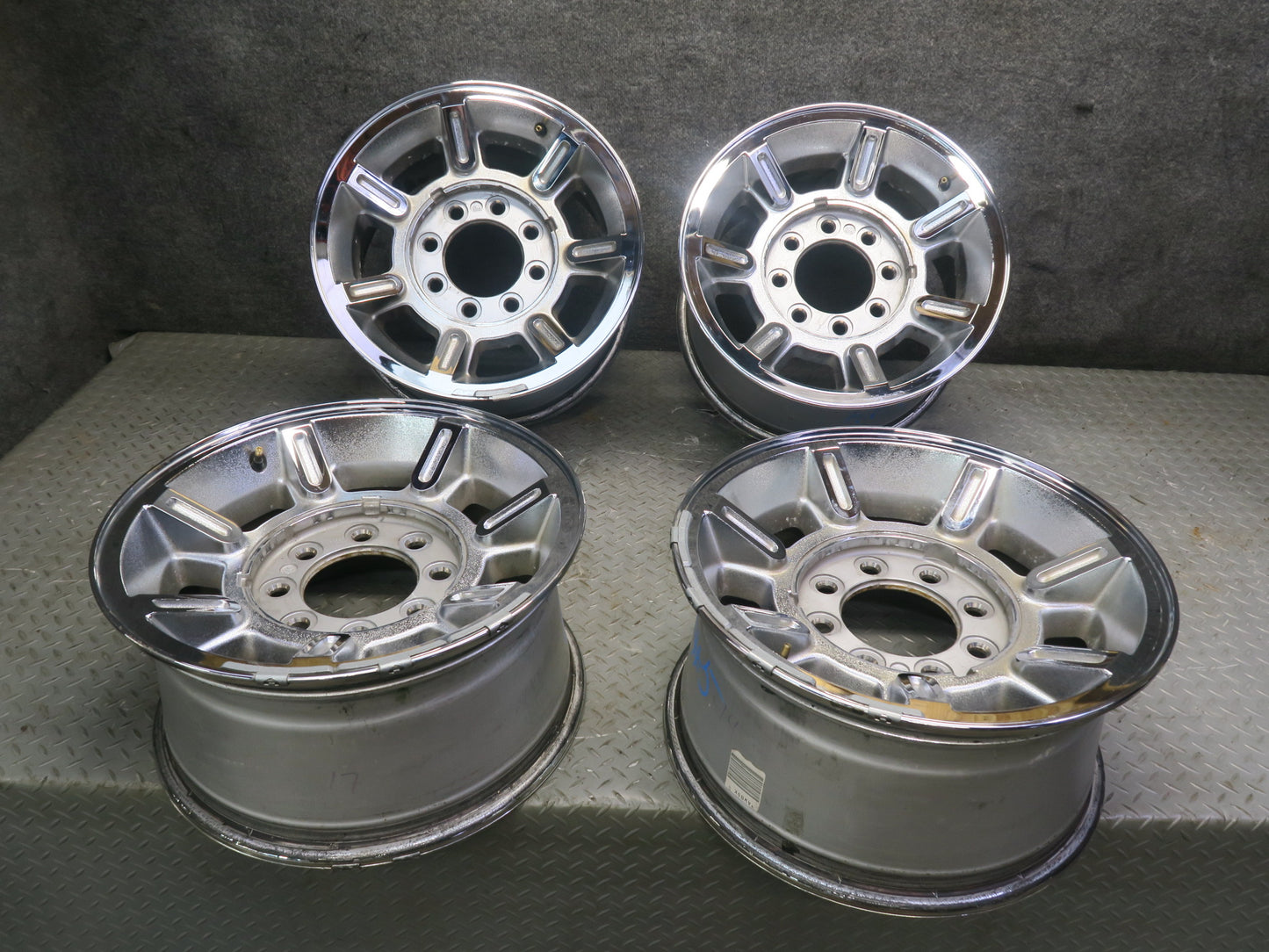 2003-2007 Hummer H2 Alloy R17" Chrome Wheel Rim 17x8.5 ET18 9594459 Set of 4
