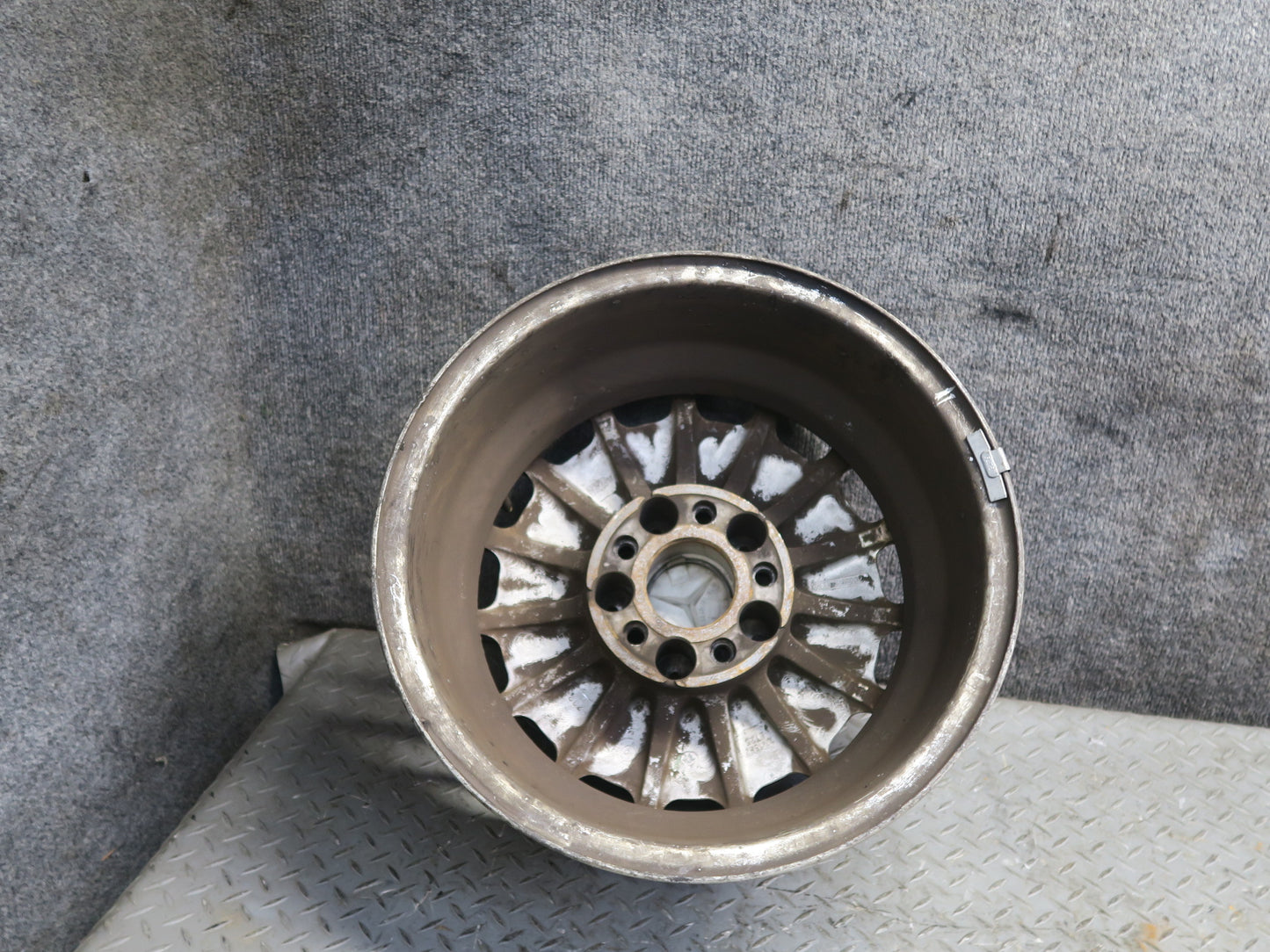 86-89 Mercedes R107 Set of 4 Factory R15 15" Alloy Wheel Rim 15x7J ET25 OEM