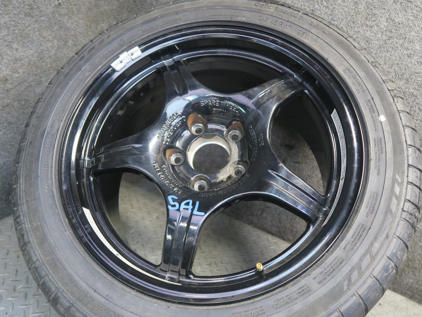 99-02 Mercedes R129 Sl-class Spare Tire R17" Alloy Wheel Rim 17x8.25 ET34 OEM