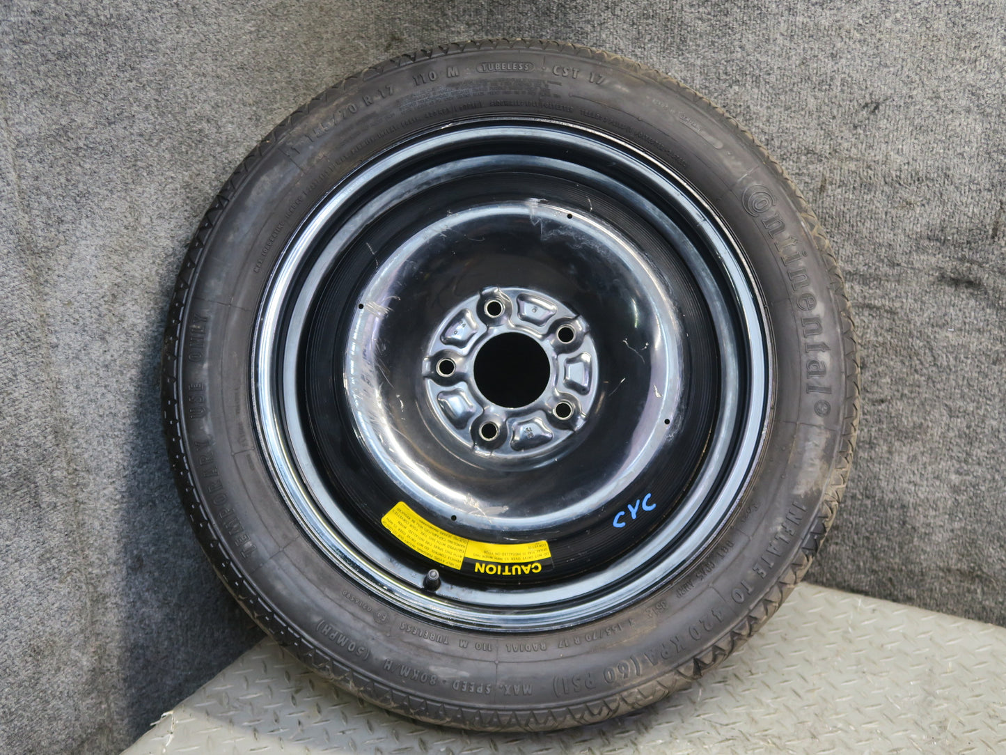 88-96 Chevrolet Corvette C4 Emergency Spare Tire R17" Wheel 17x4J 155/70 OEM